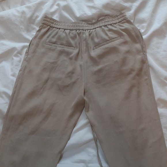 Zara Beige drawstring joggers - Picture 4 of 5